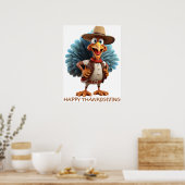 Poster de la Turquie de l'Ouest bon thanksgiving (Cuisine)