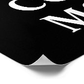 Poster de la typographie de Keep Calm et Count Mon (Coin)