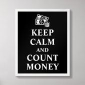 Poster de la typographie de Keep Calm et Count Mon