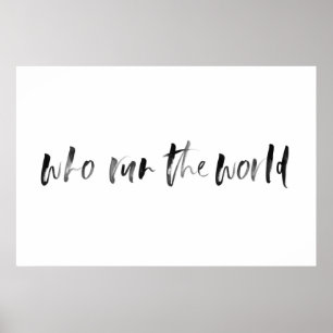 Poster de la typographie de l'aquarelle mondiale