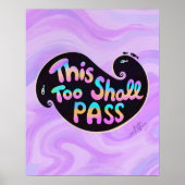 Poster de la typographie de l'onde de passage (Devant)