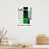 Poster de la typographie Futura (Cuisine)