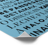 Poster de la typographie philippine de la nourritu (Coin)