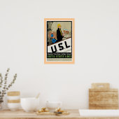 Poster de la United States Line U. S. L. (Cuisine)