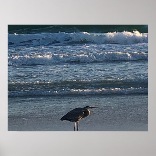 Poster de la vague de plage (Devant)