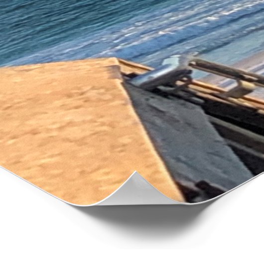 Poster de la vague de plage (Coin)