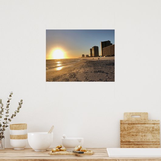 Poster de la vague de plage (Cuisine)