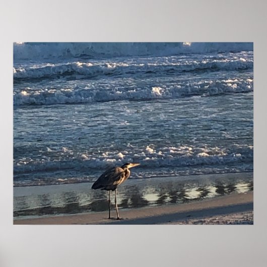 Poster de la vague de plage (Devant)