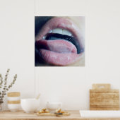 Poster de la vapeur de prélèvement de bouche (Cuisine)