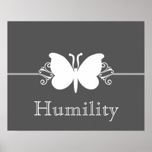 Poster de la vertu du papillon de charbon