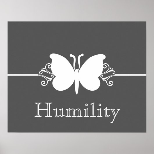 Poster de la vertu du papillon de charbon (Devant)