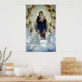 Poster de la Vierge aux anges de Bougeureau (Cuisine)