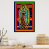 Poster de la Vierge Marie de Guadalupe Zarape (Cuisine)