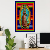 Poster de la Vierge Marie de Guadalupe Zarape (Bureau à domicile)
