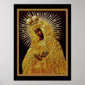 Poster de la Vierge Noire dans la prière (Devant)
