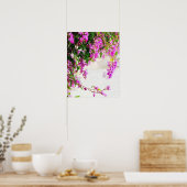 Poster de la vigne à fleurs pourpre d'aquarelle (8 (Cuisine)