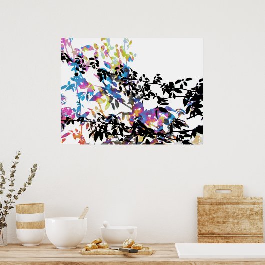 Poster de la vigne rose (Cuisine)