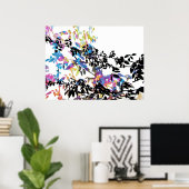 Poster de la vigne rose (Bureau à domicile)