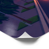 Poster de la ville de Dubaï Émirats arabes unis (Coin)