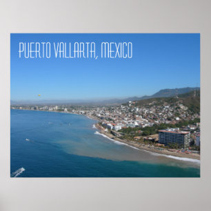 Poster de la ville de Puerto Vallarta à Mexico