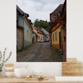 Poster de la ville médiévale de Sighisoara Transyl (Cuisine)