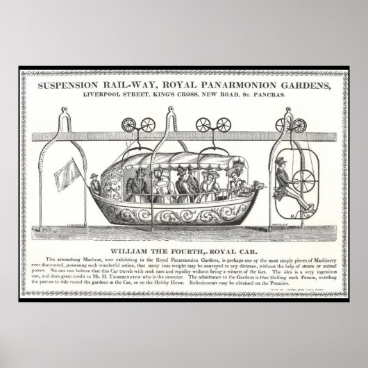 Poster de la voie ferrée de suspension victorienne (Devant)