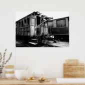 Poster de la voiture de tourisme en bois abandonné (Cuisine)