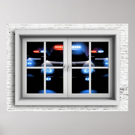 Poster de la vue de fenêtre (Devant)