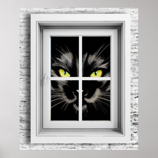 Poster de la vue de fenêtre (Devant)