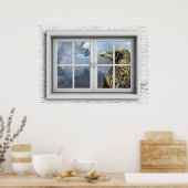 Poster de la vue de fenêtre (Cuisine)