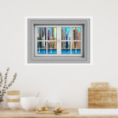 Poster de la vue de fenêtre (Cuisine)