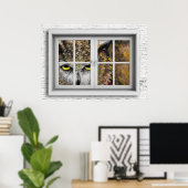 Poster de la vue de fenêtre (Bureau à domicile)