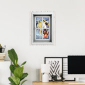 Poster de la vue de fenêtre (Bureau à domicile)