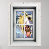 Poster de la vue de fenêtre (Devant)