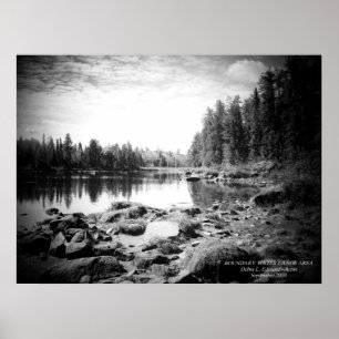 Poster de la zone de canot de la limite de l'eau