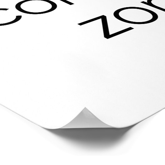 Poster de la zone de confort (Coin)