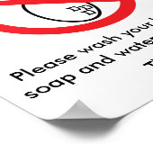 Poster de la zone sans arachide (Coin)