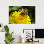 Poster de l'Abeille au travail (Bureau à domicile)