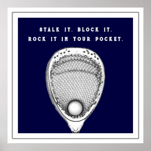 Poster de Lacrosse Goalie (Devant)