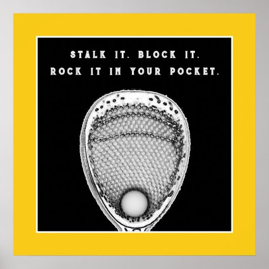 Poster de Lacrosse Goalie (Devant)