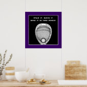 Poster de Lacrosse Goalie Purple (Cuisine)