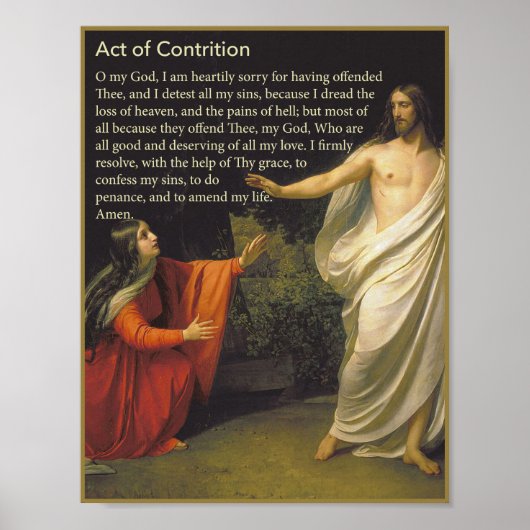 Poster de l'Acte de Contrition (Devant)