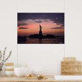 Poster de Lady Liberty au coucher du soleil (Cuisine)