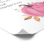 Poster de l'affiche Blush Pink & Navy Citrouille O (Coin)