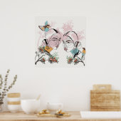 Poster de l'affiche Boho Women African Asian Line (Cuisine)