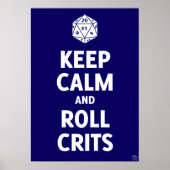 Poster de l'affiche Conserver le calme et les crit (Devant)