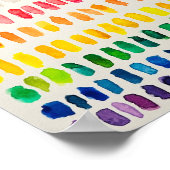 Poster de l'affiche d'aquarelle avec drapeau de la (Coin)