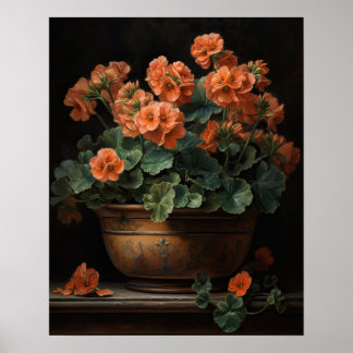 Poster de l'affiche d'art Peach Geranium