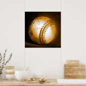 Poster de l'affiche de baseball Ball (Cuisine)
