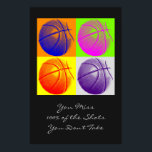 Poster de l'affiche de basket-ball Pop Art Motivat<br><div class="desc">J'Aime Ce Jeu. Sports Populaires - Basketball Game Ball Image.</div>